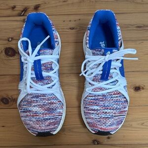 Stella McCartney Adidas Multicolor Knit Sneakers with Blue Interior